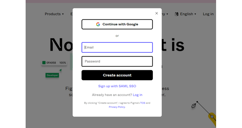 Create Figma account