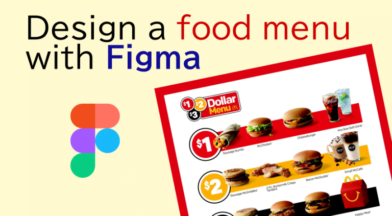 design food menu with figma