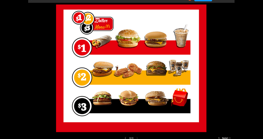 restaurant food menu in figma